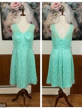 Beautiful New Azazie Alma Lace Fit-and-Flare Dress